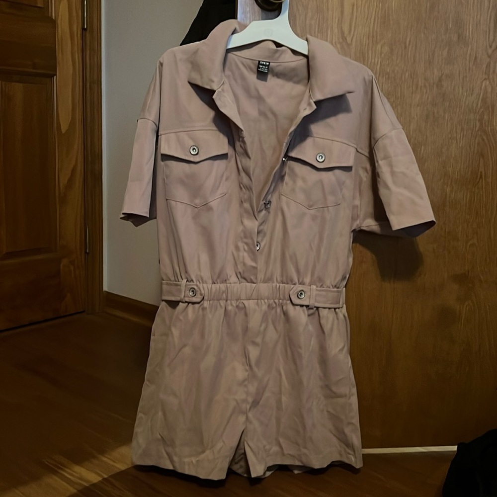 SHEIN khaki romper size L